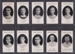 Cigarette cards, Taddy, Prominent Footballers (No Footnote), 17 cards, Chelsea (8), Preston North
