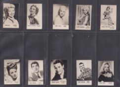 Trade cards, FPF Greetings, K size Film Stars 'Greetings' (100 different, not a set) including