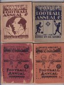Leicester Sports Mercury Football Annuals, four editions, 1921/22 (gd), 1923/24 (cover split along