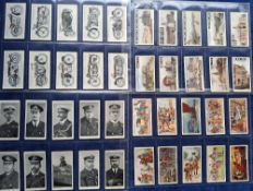Cigarette cards, Lambert & Butler, 11 sets Motor Cycles, Motor Index Marks, Naval Portraits (