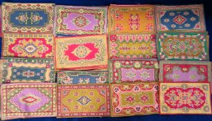 Tobacco Felts, USA, ATC, Conventional Rug Designs (Large), ref B37, approx. 130-135 x 215-220mm,