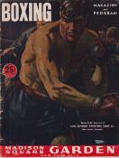 Boxing programme, Jake La Motta v Robert Villemain 9 December 1949 at Madison Square Gardens New