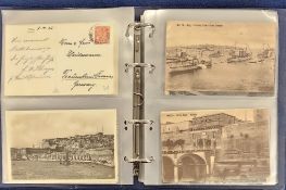Postcards, Malta, a collection in modern album of approx. 170 cards of Malta, with many scenic