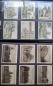 Cigarette cards, 21 sets contained in 2 modern albums, all Geography / Buildings themed. Including