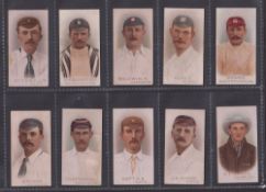 Cigarette cards, Cricket, Wills 1896 Cricketers (set 50 cards) including Grace (gd), Ranjitsinhji (
