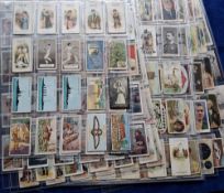 Cigarette cards, mixture over 280 cards, many better series in smaller runs, including Churchman