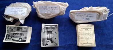 Cigarette cards, East Germany, VEB cigarettes, 3 sets of 100 cards issued circa 1957. A Trip in