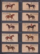 Cigarette cards, USA Kinney Famous Running Horses (English, 'Return 25 of these…' text backs with