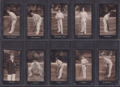 Cigarette cards, Cricket, F&J Smith's Cricketers 1st Series (set 50 cards) (some light knocks on