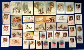 Trade cards, USA, a collection of approx. 40 early non-insert advertising cards all featuring