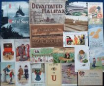Postcards, a mixed subject and foreign selection of approx. 126 cards and 3 booklets. Foreign (36)