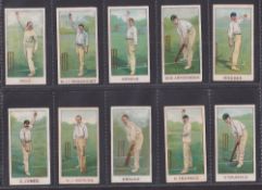 Cigarette cards, Cricket, Wills Australia, Australian & English Cricketers (numbered) (set 25 cards)