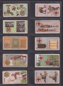 Cigarette cards, Churchman Boy Scouts, 3 sets, 1st 2nd & 3rd Series brown backs (very mixed