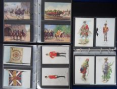 Postcards, Military, a collection of approx. 155 mixed military cards in 3 modern albums, with
