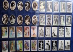 Cigarette cards, Glamour & Beauties, 10 sets, all issued by Godfrey Phillips, Beauties Oval (set