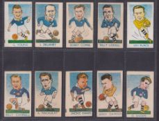 Trade cards, Kiddy's Favourites, Popular Footballers (set 52 cards) (a few printed on white card,
