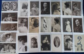 Postcards, 200 cards of Victorian/Edwardian actors to include Ellen Terry, the Kendals, Lillah