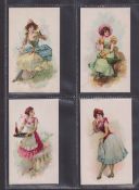 Cigarette cards, USA, Duke's, French Novelties, 'XL' size, 4 cards, Ref N110, picture nos, 19, 20,