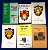 Hitchin Town FC, a selection of 6 booklets, Supporters' Annuals 60/61, 64/65, Club Annuals and
