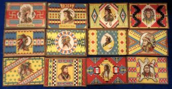 Tobacco Felts, USA, ATC, Miniature Indian Blankets, ref B12(b) (1), 'G' size, approx. 135 x 225mm,