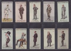Cigarette cards, Wills, Vanity Fair 1st Series, numbered (set 50 cards) (4 cards nos. 6, 8, 21 &