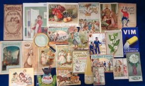 Trade advertising, a collection of approx. 25 advertising cards for various products inc. Ovum