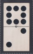Cigarette card, Themans, Dominoes, type card 6/2 (gd) (1)