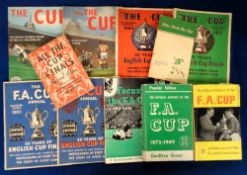 The FA Cup. A collection of 11 books & booklets, 'Who Stole the Cup?' published by Shillcock's, 'All