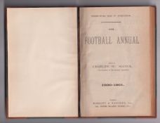 The Football Annual, 1900-1901 by C.W. Alcock, 33rd Year of Publication. Hardback first edition,