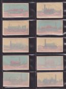Cigarette cards, R J Lea, Cigarette Transfers (Locomotives) (63/70, missing nos. 35, 37, 41, 49, 52,