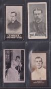 Cigarette cards, 4 scarce cards, Cadle's Footballers (Nicholls Cardiff), Glass & Co Boer War