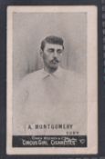 Cigarette card, Cohen, Weenen & Co, Heroes of Sport, Football, type card, A Montgomery, Bury (gd) (