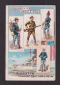 Cigarette card, Hignett's, Armed Forces Display Cards, 'P' size, type card, United States (gd) (1)