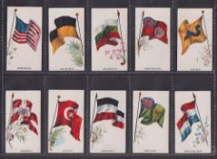 Cigarette cards, Rutter, Flags & Flags with Soldiers (set, 30 cards) (gd)
