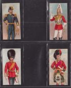 Cigarette cards, Lambert & Butler Types of the British Army & Navy (set 4 cards) all with Brown '