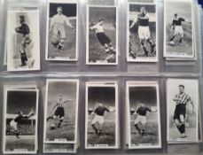 Cigarette & trade cards, Football, Mixed selection in 3 modern albums, 2 albums of cigarette cards