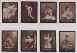 Cigarette cards, Algeria, Climent, Photo Series, Actresses, a collection of 117, 'M' size cards, all