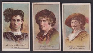 Cigarette cards, USA, Buchner, Actors, 'M' size, three cards, Wilson Barrett as The Lord Harry