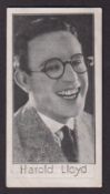 Trade card, W. & F. Film Service Ltd, Advertisement Card, 'Harold Lloyd Cigarettes' to back with