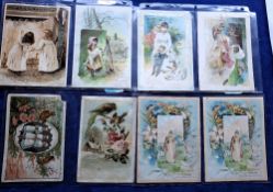 Trade cards, Non insert advertising selection, 38 cards, 24 English language issues, 14 French /