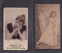 Cigarette cards, Fraenkel Bros, 2 type cards Beauties FENA, Handbook ref H148, picture 5 & Music