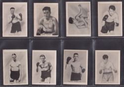 Cigarette cards, Canary Islands, Boxers, 'M' size, 27 different cards inc. Jack Dempsey (gd), Gene