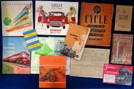 Transportation, Ephemera, a selection of approx. 100 items covering motoring, rail, cycling,