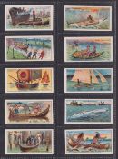 Cigarette cards, Cope's Boats of the World (set 50 cards) (mixed condition some cards with heavy