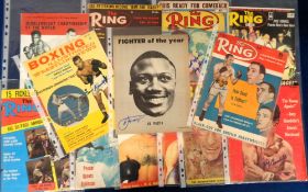 Boxing autographs, a selection of original ink signatures (signed in later years),on original