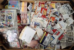 Trade cards, Football, Large Quantity of cards in crate, loose and in albums. Many issuers noted
