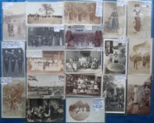 Postcards, Social History, a UK selection (mostly RPs) and a few Derby (some printed). Includes