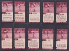 Cigarette cards, John Cotton Ltd Golf Strokes E/F (set 50 cards) (gd/vg)