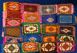 Tobacco Felts, USA, ATC, Conventional Rug Designs, ref B55, 'P' size, approx. 95-100 x 145-150mm,