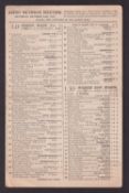 Ascot, 1943, a four page racecard from the meeting held on Saturday, 2nd October, 1943 (slight